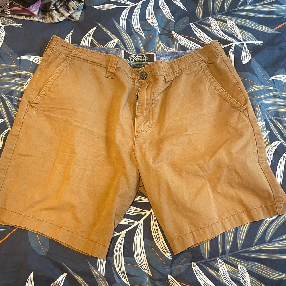Mens Tan Shorts - Size 34